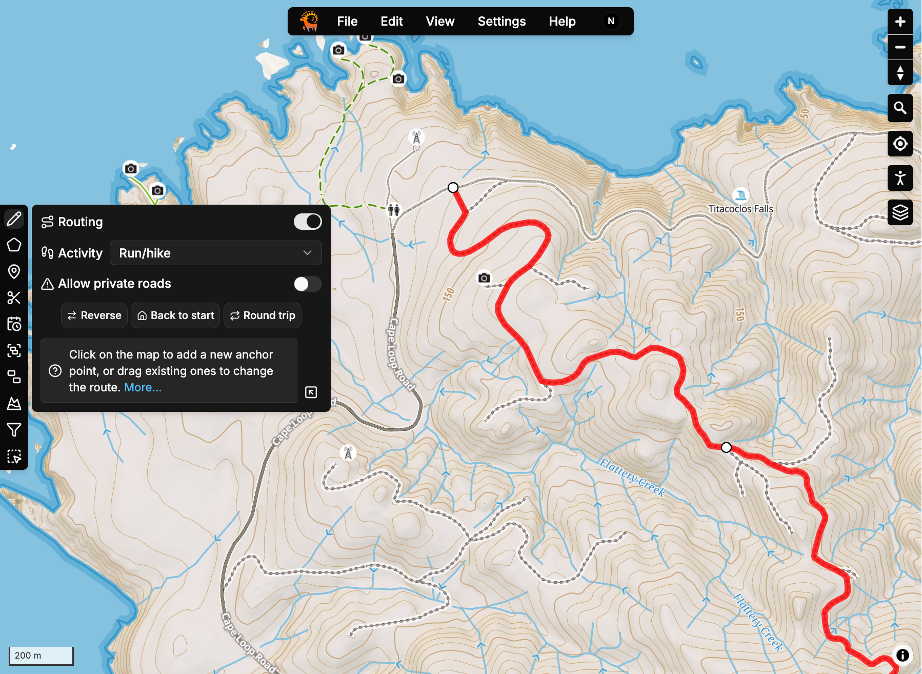 El mapa web de Goat Maps